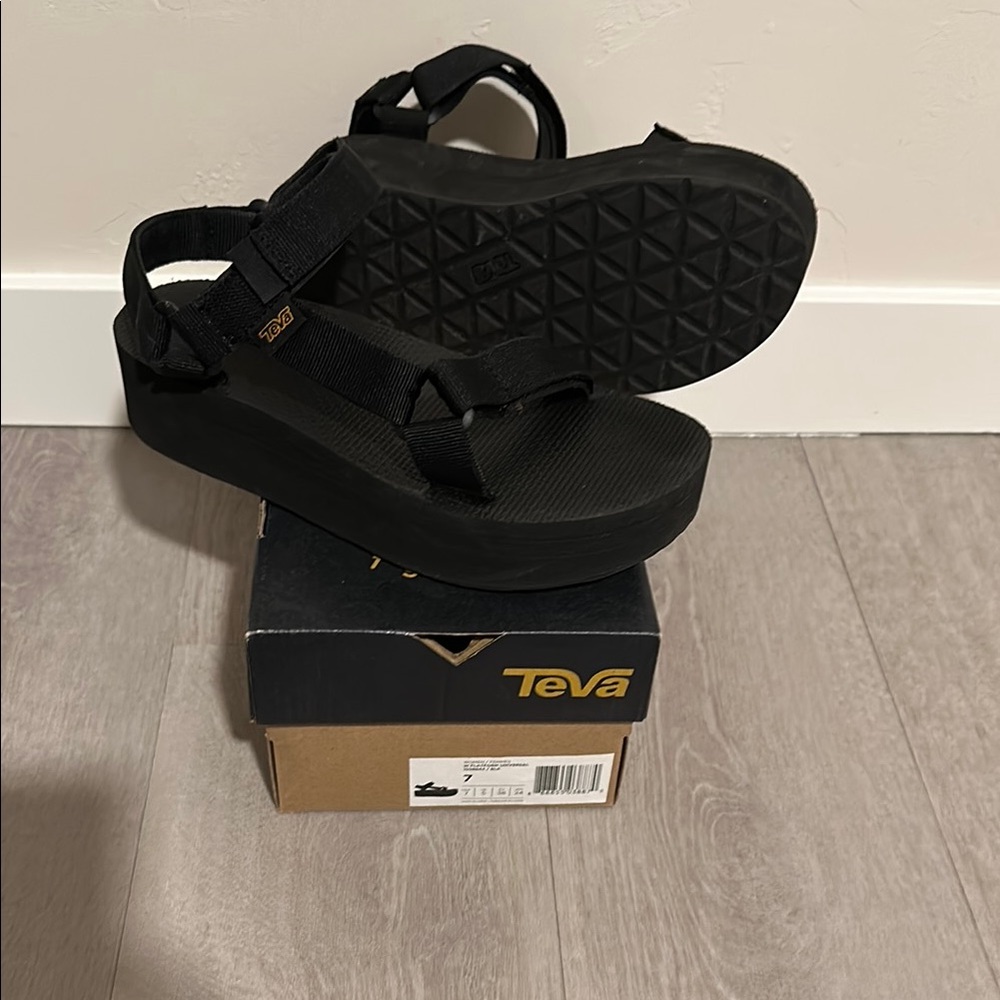 Teva All-Black Platform Sandals